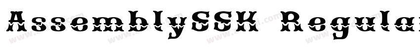 AssemblySSK Regular字体转换